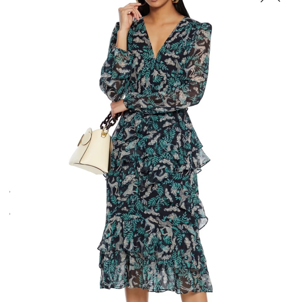 Stunning Saloni Ayla Dress Size US 4 UK 8